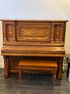 Large upright piano