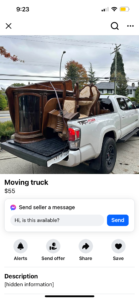 Undersized "moving" truck